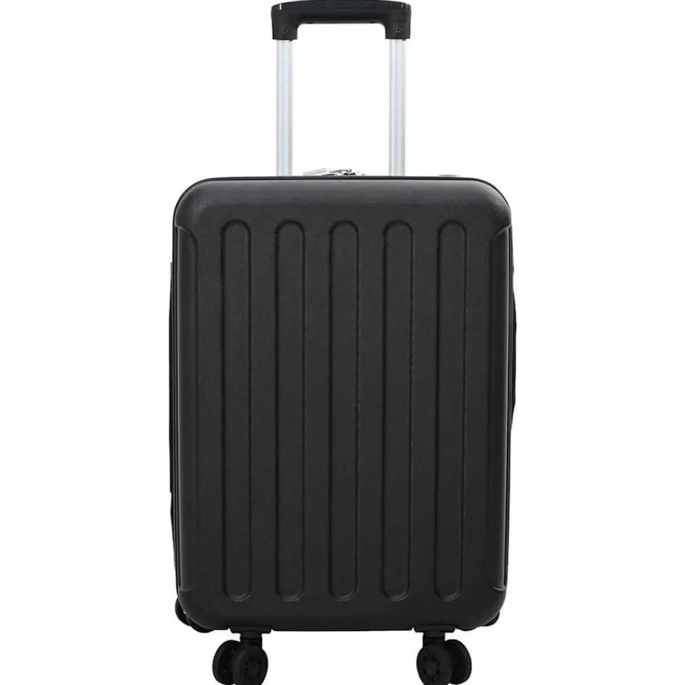vidaXL Maleta con cerradura 34 x 23 x 55.5 cm Plástico ABS Negro Sale