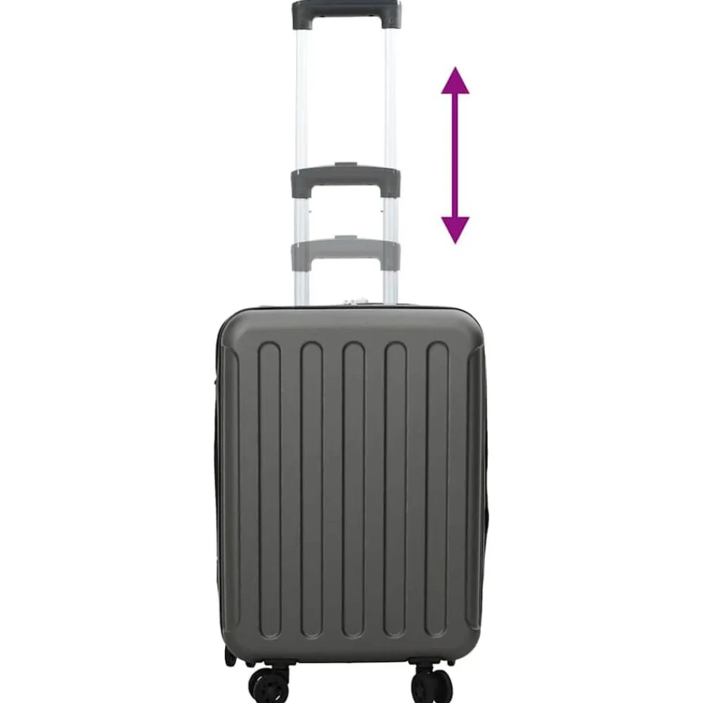 vidaXL Maletas Y Bolsos De Viaje-Maleta con cerradura 34 x 23 x 55.5 cm Plástico ABS