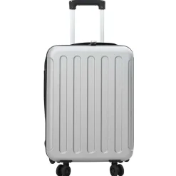 vidaXL Maleta con cerradura 34 x 23 x 55.5 cm Plástico ABS Plateado