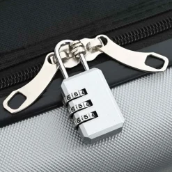 vidaXL Maleta con cerradura 34 x 23 x 55.5 cm Plástico ABS Plateado