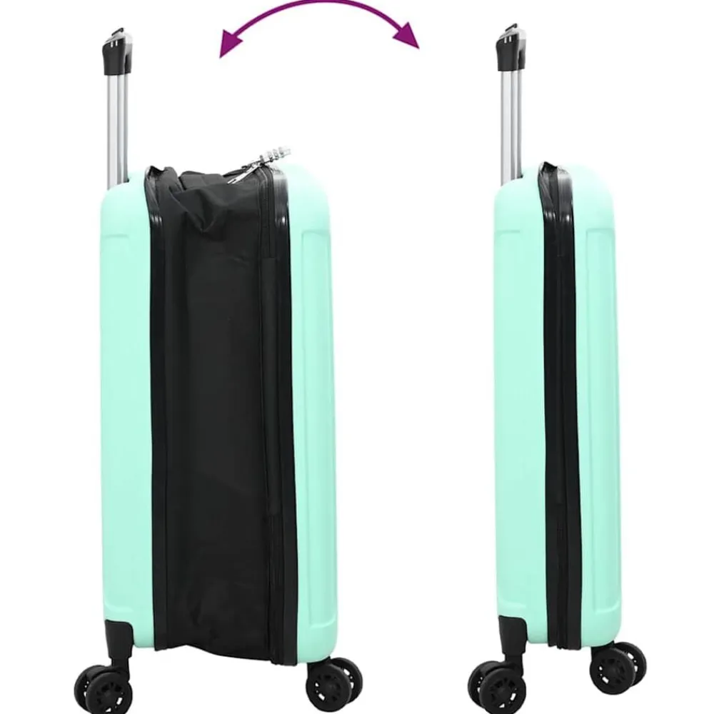vidaXL Maletas Y Bolsos De Viaje-Maleta con cerradura 34 x 23 x 55.5 cm Plástico ABS