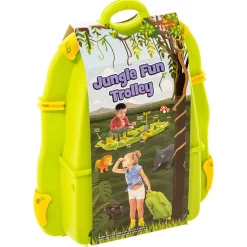 vidaXL Estructuras Para Juegos Al Aire Libre-Maleta con juego acuático jungla polipropileno 51x21,5x66,5 cm