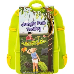 vidaXL Estructuras Para Juegos Al Aire Libre-Maleta con juego acuático jungla polipropileno 51x21,5x66,5 cm