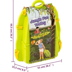 vidaXL Estructuras Para Juegos Al Aire Libre-Maleta con juego acuático jungla polipropileno 51x21,5x66,5 cm