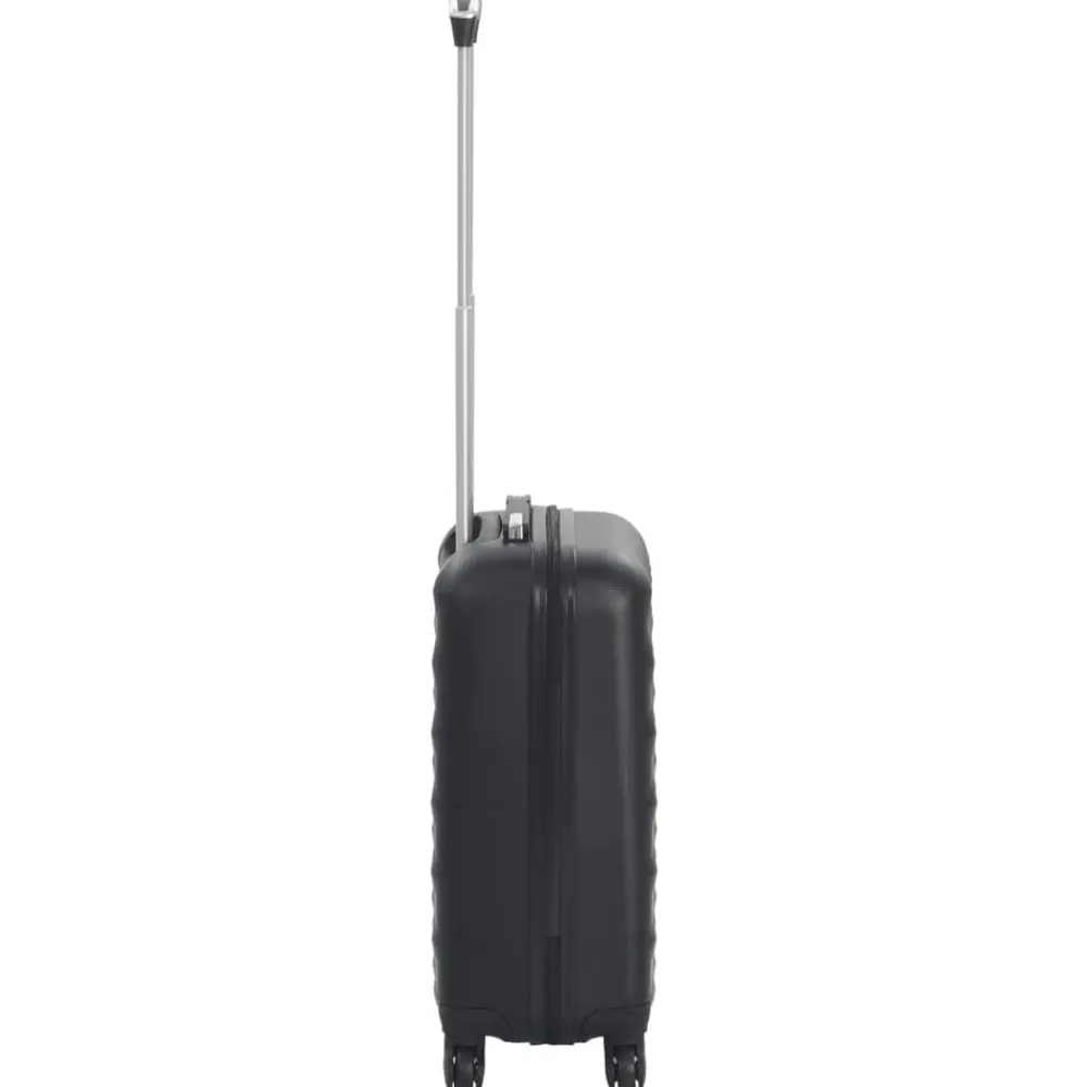 vidaXL Maleta con ruedas trolley rígida negra ABS Negro
