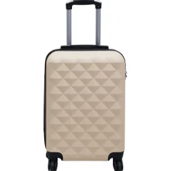 vidaXL Maleta rígida con ruedas ABS Dorado Clearance
