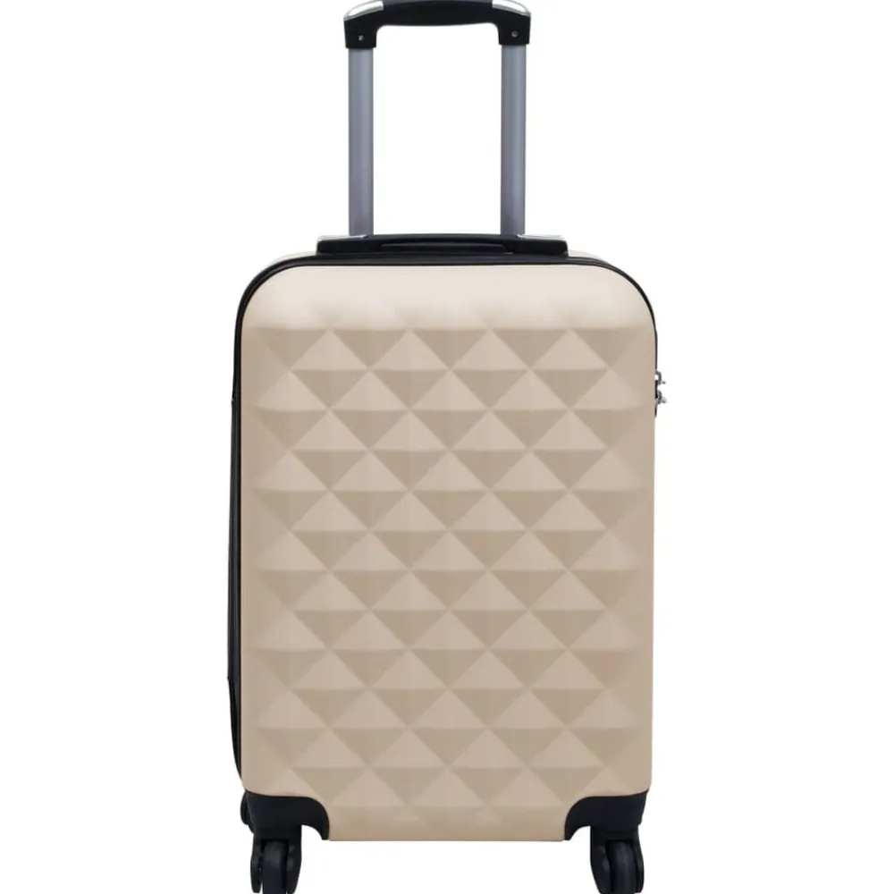 vidaXL Maleta rígida con ruedas ABS Dorado Clearance
