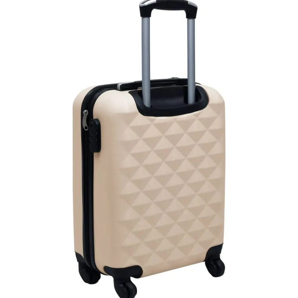 vidaXL Maleta rígida con ruedas ABS Dorado Clearance