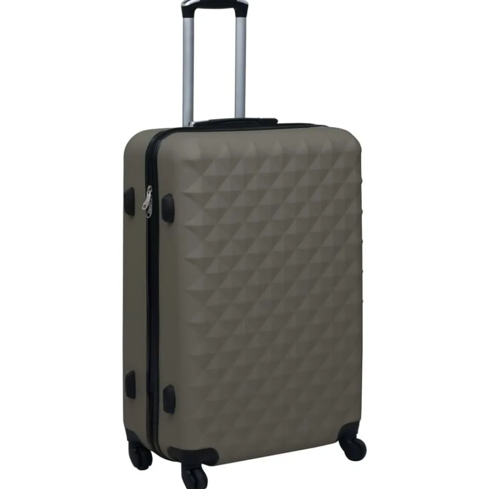 vidaXL Maleta rígida con ruedas ABS gris Antracita New