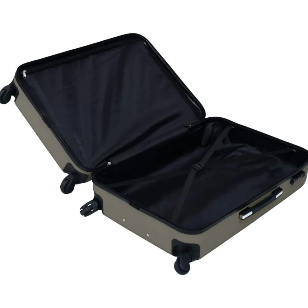 vidaXL Maleta rígida con ruedas ABS gris Antracita New