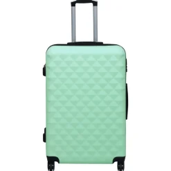 vidaXL Maleta rígida con ruedas ABS verde Menta Hot