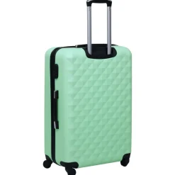 vidaXL Maleta rígida con ruedas ABS verde Menta Hot