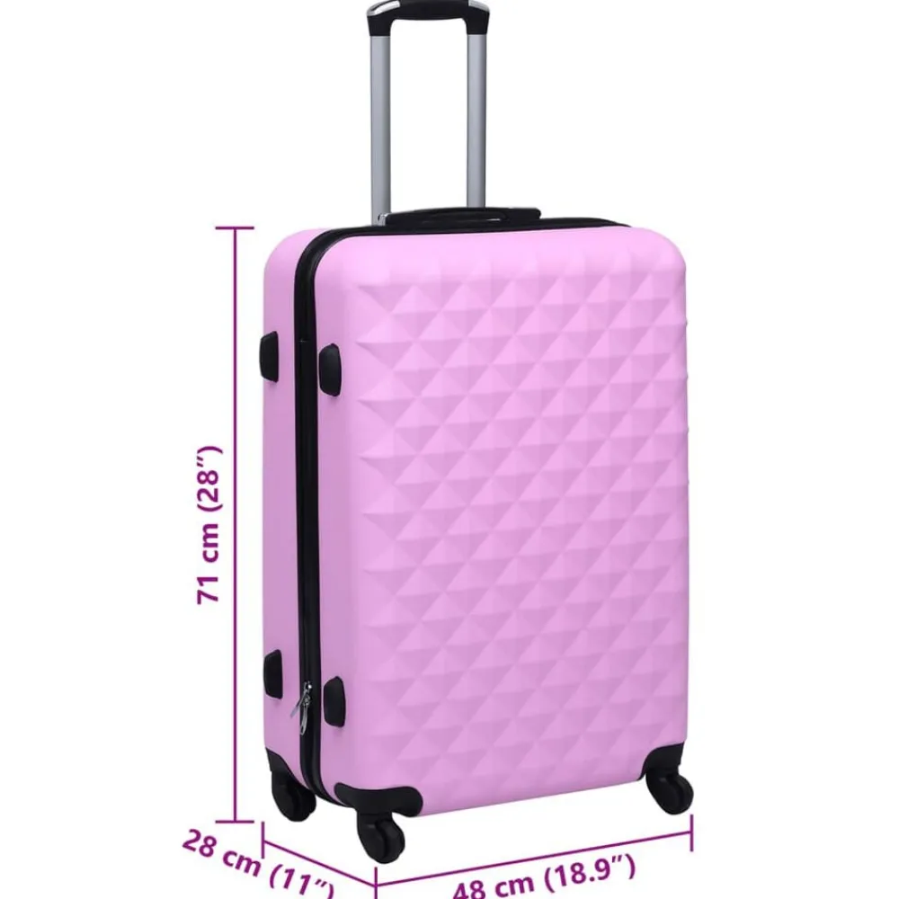 vidaXL Maletas Y Bolsos De Viaje-Maleta rígida con ruedas ABS