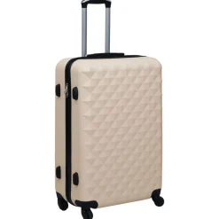 vidaXL Maleta rígida con ruedas ABS Dorado Discount
