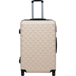 vidaXL Maleta rígida con ruedas ABS Dorado Discount