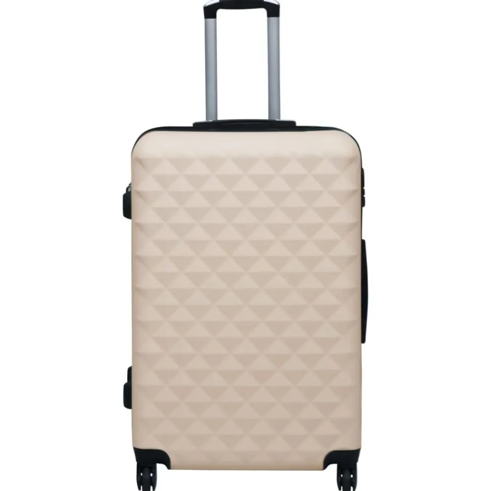 vidaXL Maleta rígida con ruedas ABS Dorado Discount