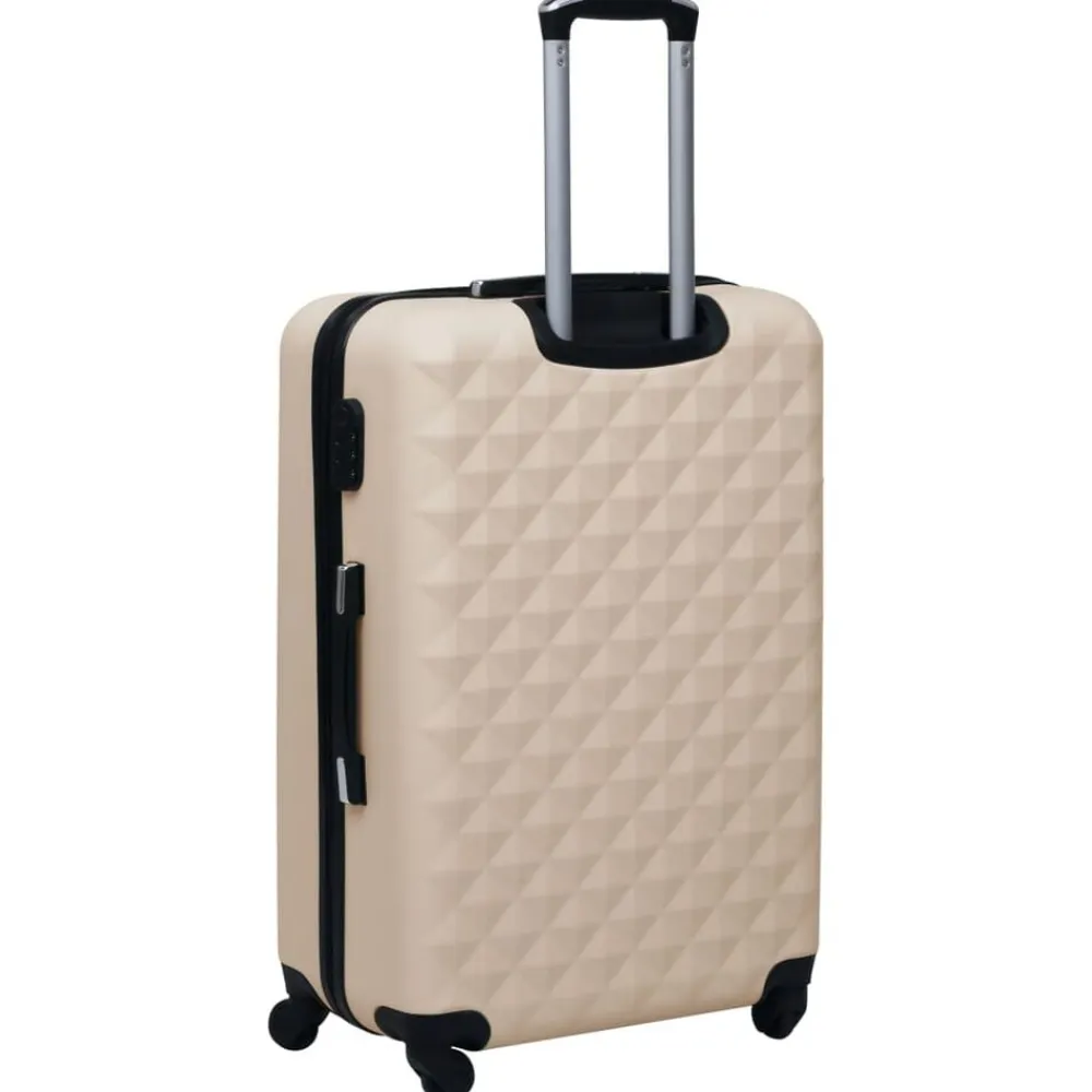 vidaXL Maleta rígida con ruedas ABS Dorado Discount