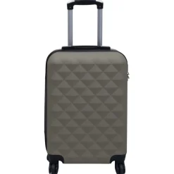 vidaXL Maleta trolley con ruedas rígida ABS gris Antracita Outlet