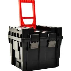 vidaXL Accesorios De Bricolaje-Maleta trolley para herramientas con mango 45x36x90 cm