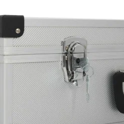 vidaXL Maletín de herramientas aluminio plateado 46x33x16 cm Outlet