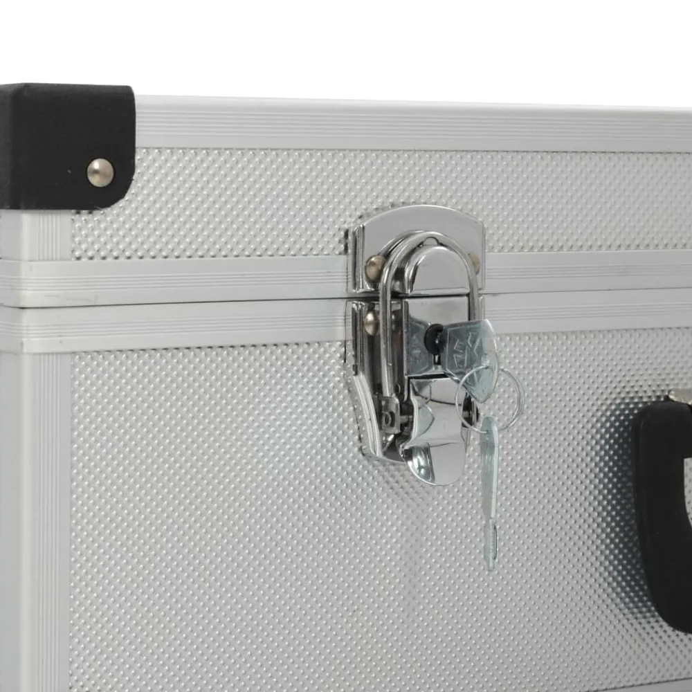 vidaXL Maletín de herramientas aluminio plateado 46x33x16 cm Outlet