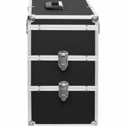 vidaXL Maletín de maquillaje 37x24x40 cm aluminio Negro