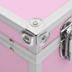 vidaXL Maletín de maquillaje 37x24x40 cm aluminio Rosa Online
