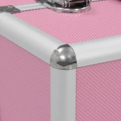 vidaXL Maletas Y Bolsos De Viaje-Maletín de maquillaje 37x24x35 cm aluminio
