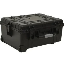 vidaXL Cámaras Y Objetivos-Maletín de vuelo con ruedas PP negro 58x45x27 cm