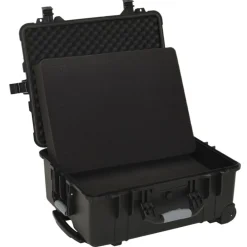 vidaXL Cámaras Y Objetivos-Maletín de vuelo con ruedas PP negro 58x45x27 cm