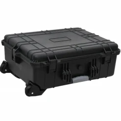 vidaXL Maletas Y Bolsos De Viaje-Maletín de vuelo con ruedas PP negro 63x50x23 cm