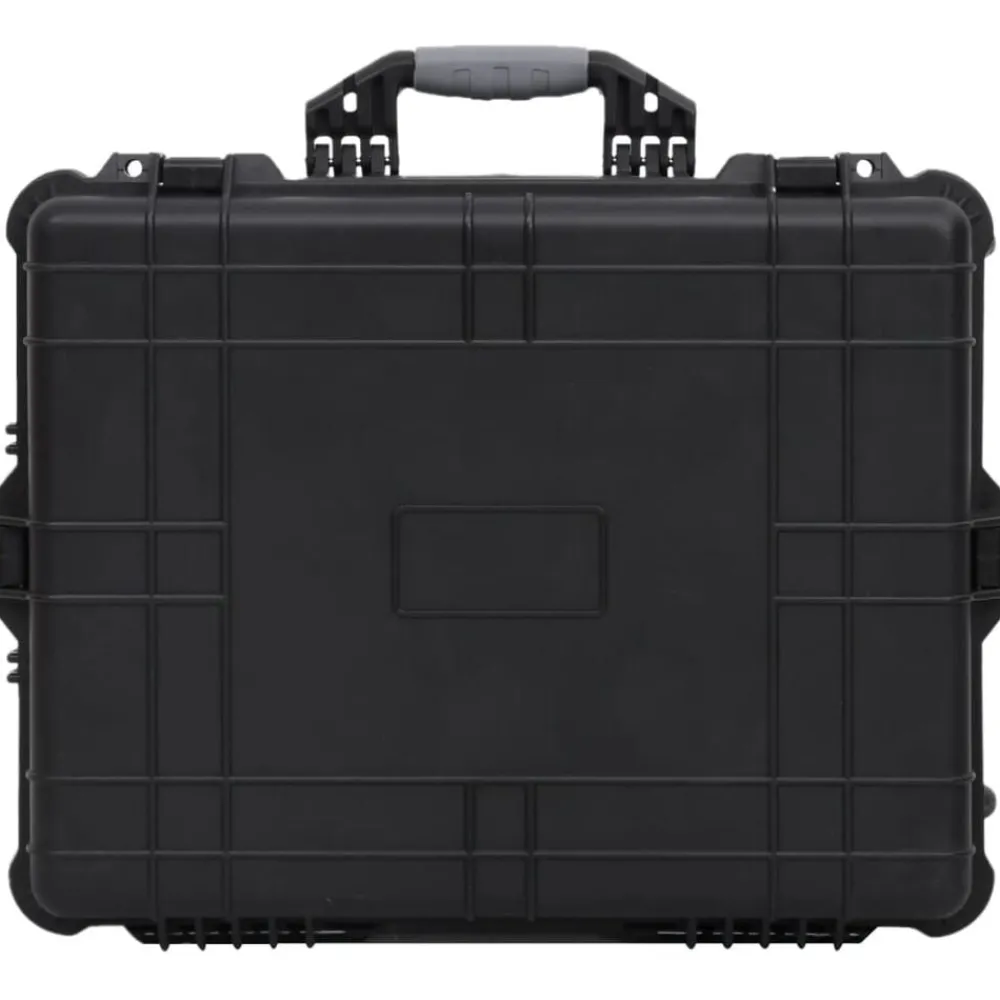 vidaXL Maletas Y Bolsos De Viaje-Maletín de vuelo con ruedas PP negro 63x50x23 cm
