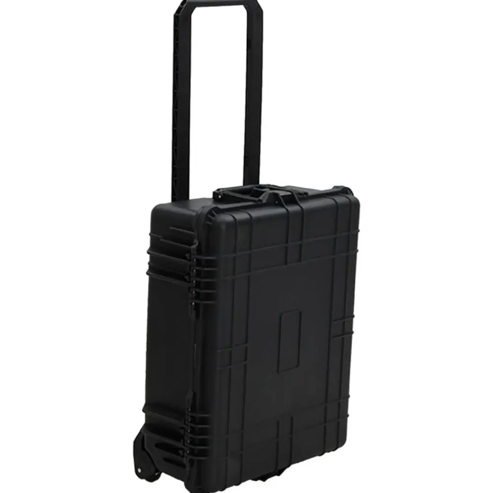 vidaXL Maletas Y Bolsos De Viaje-Maletín de vuelo con ruedas PP negro 63x50x23 cm