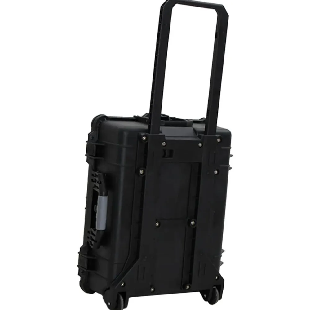 vidaXL Maletas Y Bolsos De Viaje-Maletín de vuelo con ruedas PP negro 63x50x23 cm