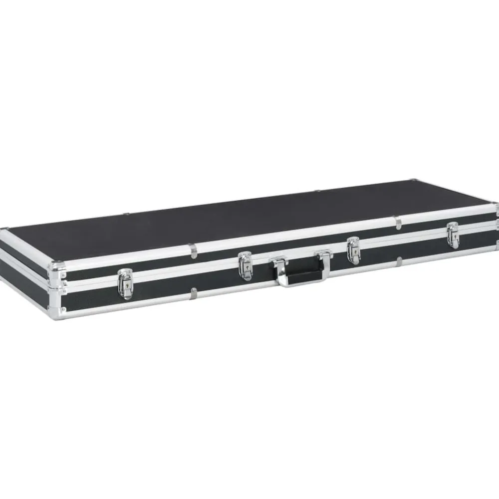 vidaXL Maletín para armas de aluminio 118x38x12 cm Negro Best