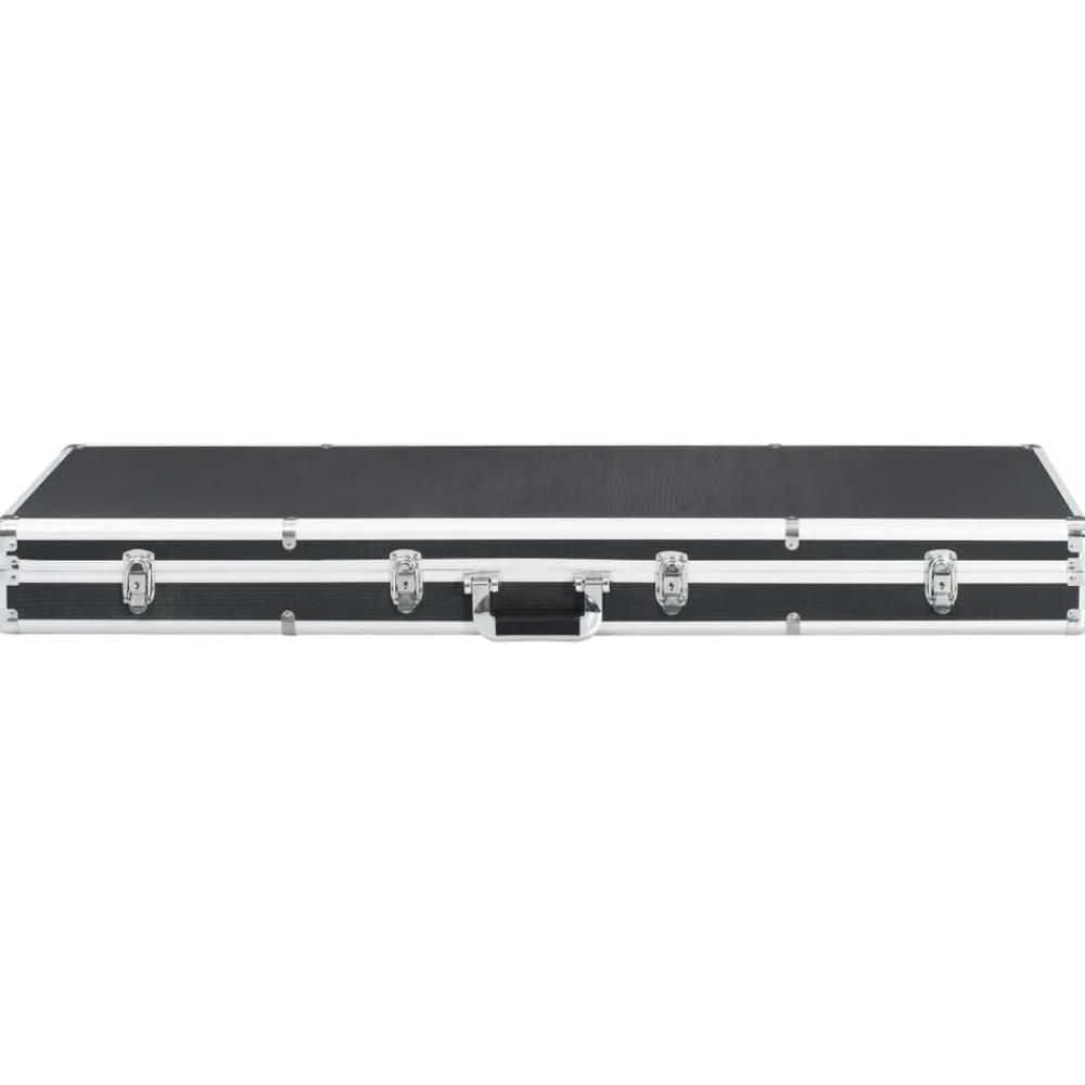 vidaXL Maletín para armas de aluminio 118x38x12 cm Negro Best