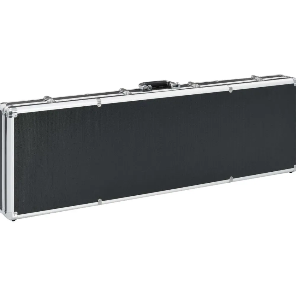 vidaXL Maletín para armas de aluminio 118x38x12 cm Negro Best