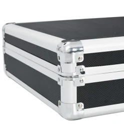 vidaXL Maletín para armas de aluminio 118x38x12 cm Negro Best