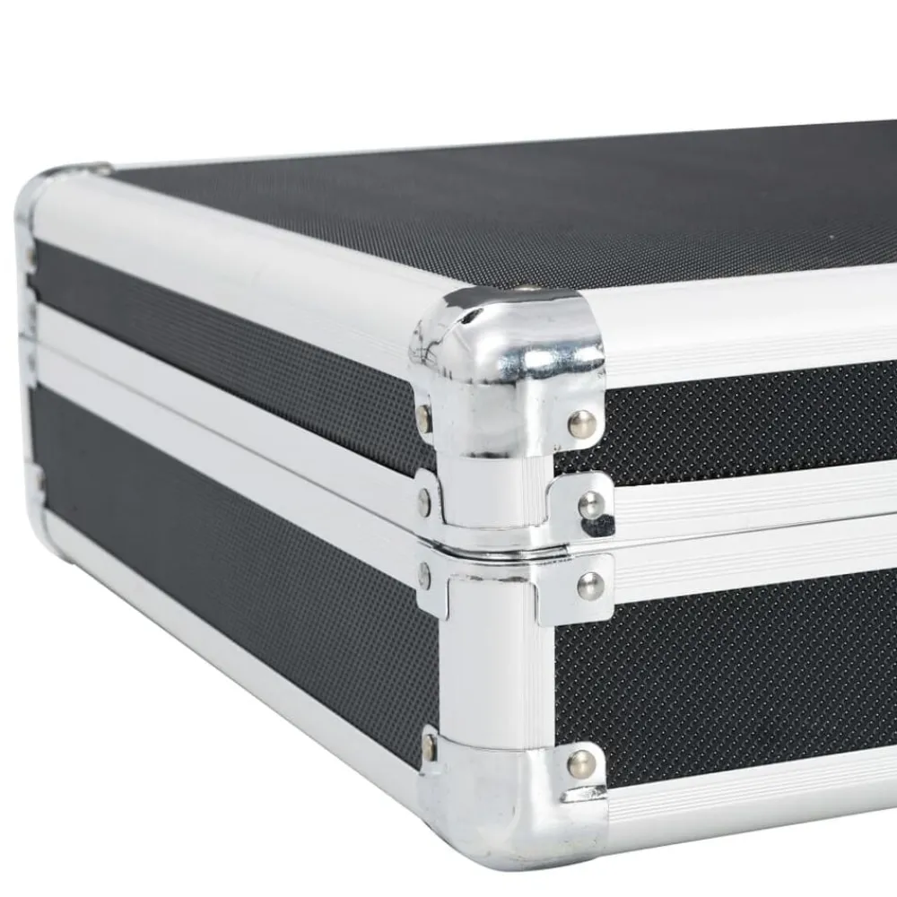 vidaXL Maletín para armas de aluminio 118x38x12 cm Negro Best