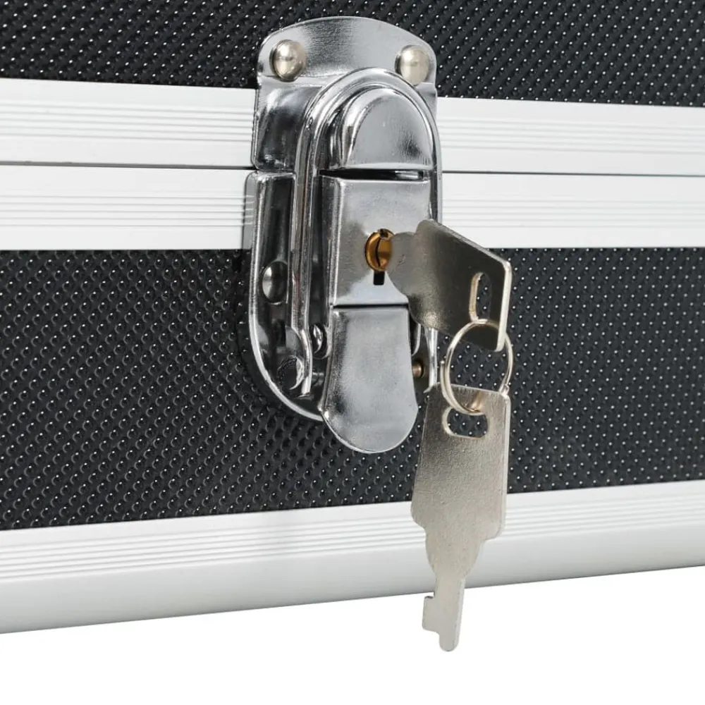 vidaXL Maletín para armas de aluminio 118x38x12 cm Negro Best