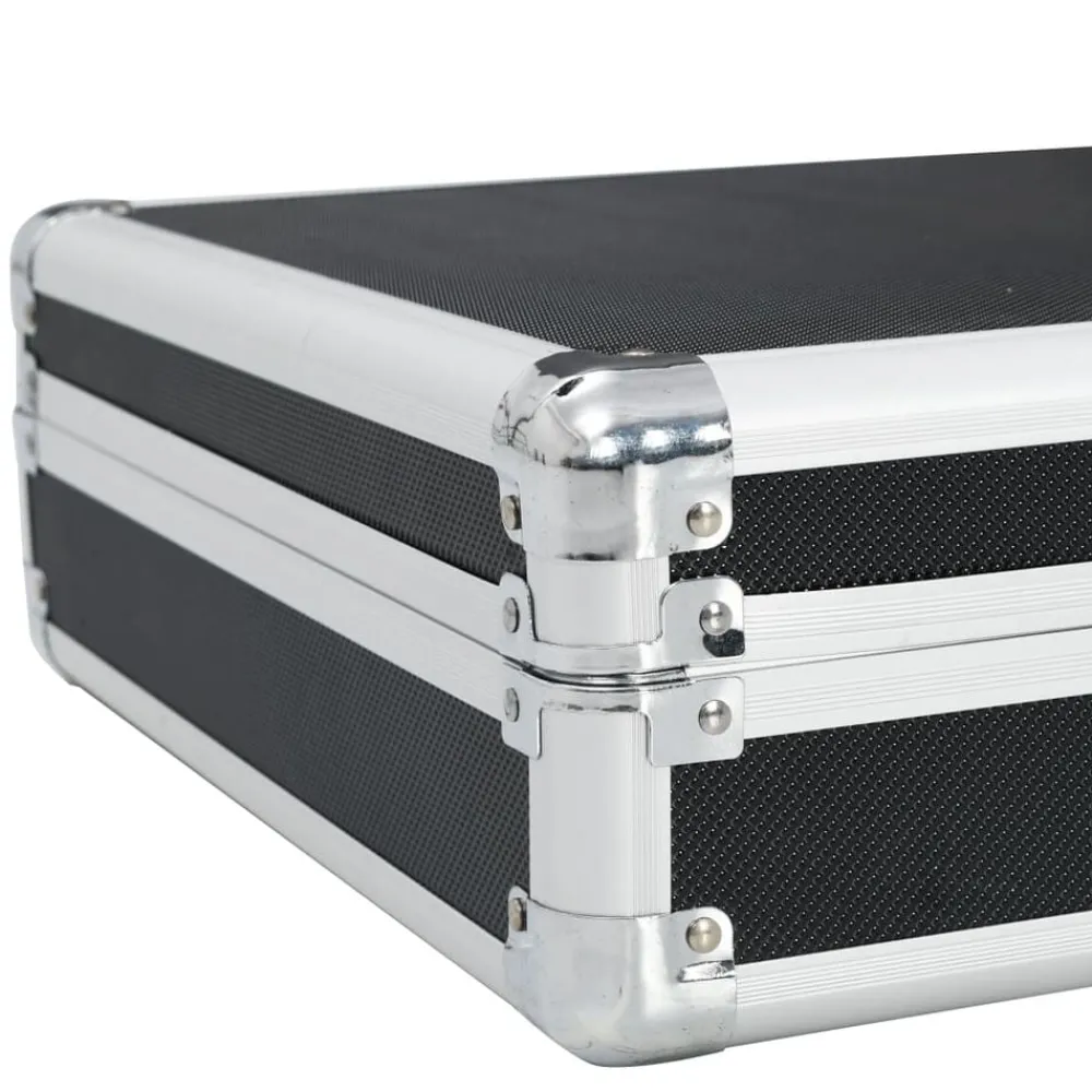 vidaXL Maletín para armas de aluminio 134x35x12 cm Negro Outlet