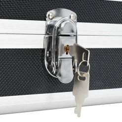 vidaXL Maletín para armas de aluminio 134x35x12 cm Negro Outlet