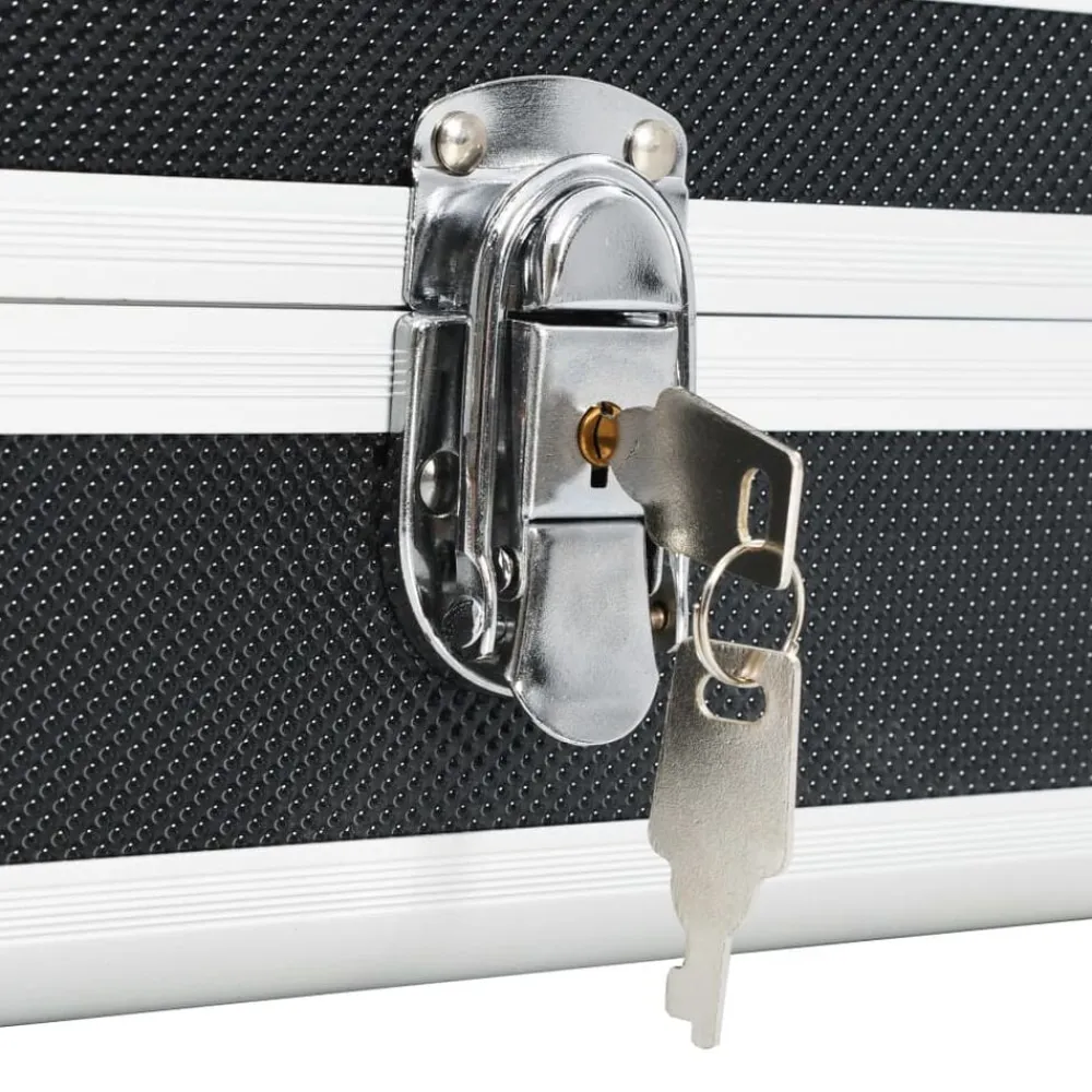 vidaXL Maletín para armas de aluminio 134x35x12 cm Negro Outlet