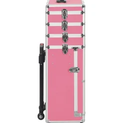 vidaXL Maletas Y Bolsos De Viaje-Maletín trolley de maquillaje de aluminio