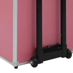 vidaXL Maletas Y Bolsos De Viaje-Maletín trolley de maquillaje de aluminio