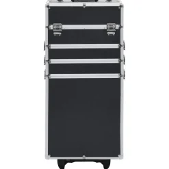 vidaXL Maletas Y Bolsos De Viaje-Maletín trolley de maquillaje de aluminio