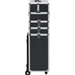 vidaXL Maletas Y Bolsos De Viaje-Maletín trolley de maquillaje de aluminio