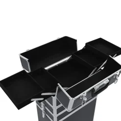 vidaXL Maletas Y Bolsos De Viaje-Maletín trolley de maquillaje de aluminio