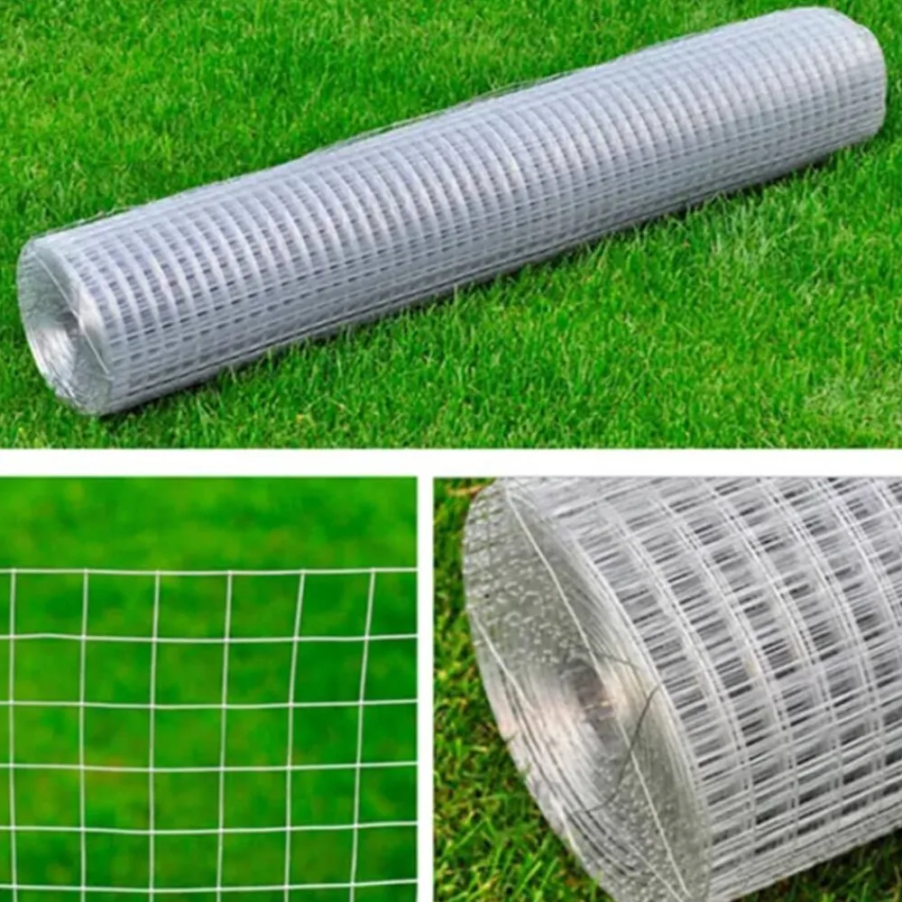 vidaXL Malla de alambre cuadrada acero galvanizado 1x25 m Plateado Online