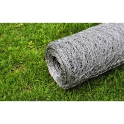 vidaXL Malla de alambre de acero galvanizado plateada 25x0,5 m Plateado Discount